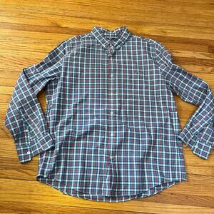 Vineyard Vines Shirt Mens Large Slim Fit Tucker Plaid Button Up Long Sleeve